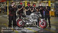 New Ducati Monster Start of Production with special guests