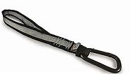 Kurgo Dog seat belt Pet Safety Tether with Carabiner, Tru-Fit Enhanced Strength Replacement Tether, Use with Car Safety Dog Harness, seat belt Tether (Black/Grey)