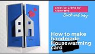 Happy New home greeting card / Diy Housewarming Card