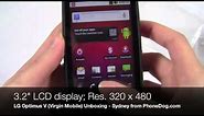 LG Optimus V Unboxing