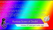 How to make a RAINBOW SCREEN OF DEATH?