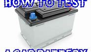 How to test a 12v car battery or a 6v battery. Easy guide/Instructions.