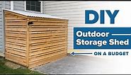 DIY Outdoor Storage Shed || On a Budget