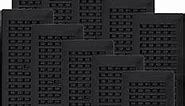 Decor Grates PL410ZIP-BLK-10 Louvered Plastic Floor Register, 4 x 10 Inches, Black Finish, (Pack of 10)