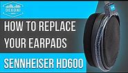Sennheiser HD600 | How to Change Your Ear Pads
