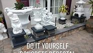 DIY- OUTDOOR CONCRETE PEDESTAL/PLANT STAND- Learn how to make economical & easy to do plant stand.