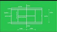 tennis court measurements / tennis court dimensions / tennis court size | tennis court making