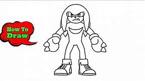 How To Draw Knuckles| Drawing Knuckles Easy Step By Step Tutorial