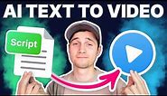 How to Convert Text to Video with AI | Video Script to TTS Video