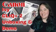 Canon Ivy CLIQ+2 Unboxing, Demo and Review | Instant Camera and Sticker Photo Printer