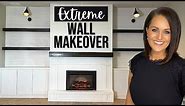You Can DIY a Fireplace Wall | DIY Shiplap Built In Side Shelves
