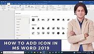 How to add icon in ms word 2016 | How do I add an email icon in Word 2016?