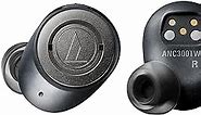 Audio-Technica ATH-ANC300TW QuietPoint Wireless Active Noise-Cancelling in-Ear Headphones, Black