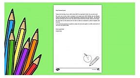 Editable First Day at School Letter to Parents