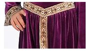 Girls Renaissance Costume Medieval Princess Robe Gown Dress