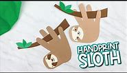 Sloth Handprint Craft For Kids