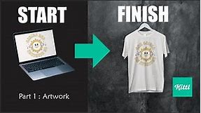 Screen Printing from Start to Finish | Part 1 Artwork basics with Kittl.
