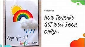 How to make Get well soon card | Simple and easy card ideas | cRIft craFT