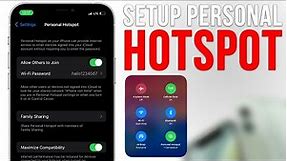 How to Set Up Personal Hotspot on iPhone & Connect to Laptop!