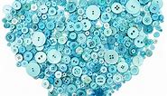 Turquoise Buttons for Crafts in Bulk Assorted Teal Button