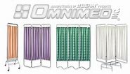 Omnimed 3 Panel Medical Privacy Screen/Portable Privacy Screen Perfect Anywhere a Room Divider is Needed in Hospitals, Labs, Schools