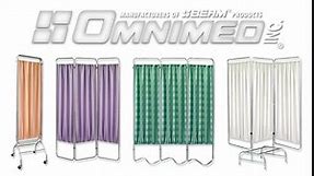 Omnimed 3 Panel Medical Privacy Screen/Portable Privacy Screen Perfect Anywhere a Room Divider is Needed in Hospitals, Labs, Schools