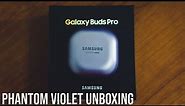 Galaxy Buds Pro Unboxing & Setup | Phantom Violet