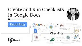 How to Create And Run a Checklists In a Google Doc
