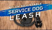 7-in-1 Nylon Adjustable Service Dog Leash w/Frog Clip