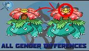 All Gender Differences in Pokémon [Generation 1 to 6]
