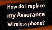 How do I replace my Assurance Wireless phone?