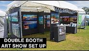 How to set up an art show booth in 60 seconds!
