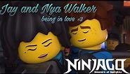 jay and nya walker being completely in love in ninjago ❤️