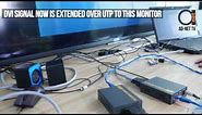DVI extender over UTP CAT6 cables
