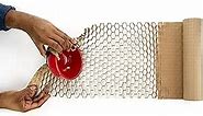 Scotch Cushion Lock Protective Wrap, 12 in x 30 ft, Sustainable Packaging Solution for Packing, Shipping and Moving,No Scissors or Tape Needed, Great Alternative to Bubble Cushion Wrap (PCW-1230),Tan