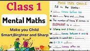 Mental Math for Class 1 / Class 1 Math