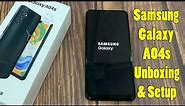Samsung Galaxy A04s Unboxing and Setup | Awesome Blue