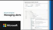 Managing alerts | Microsoft 365 Defender