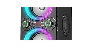 Bluetooth Speakers, 80W(Peak) Wireless TWS Portable Bluetooth Speaker, Beat-Driven Lights, 100dB Loud Stereo Speaker with BassUp, Speakers with Subwoofer for Outdoor, Party, Camping