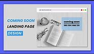 Coming Soon Website Template | Coming Soon Landing Page | HTML , CSS & JavaScript