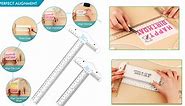 6''/12 '' Acrylic Clear Edge Rulers T-Square Ruler