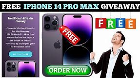🔥 Free Iphone 14 Pro Max Giveaway 2023 ! How To Get Free Iphone 14 Pro Max ! Free Iphone Giveaway !