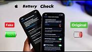 How to check iPhone Battery - Fake or Original 🔋🪫