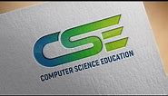 How to Make CSE Text Logo - Photoshop CC Tutorial