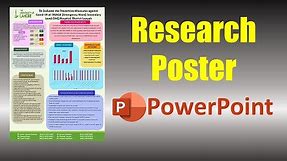 How To Create Academic Poster in PowerPoint || Research Poster in PowerPoint || Tutorial