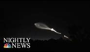 SpaceX Launch Lights Up The Night Sky | NBC Nightly News