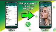 Change WhatsApp Home Screen Wallpaper