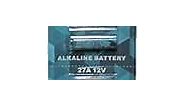 27A 12V Alkaline Battery (Pack of 5) - Long Lasting, Leakproof MN27 Battery for Garage Door Openers, Key Fobs, Heated Socks, Ceiling Fan Remote Control, Alarm Remote Control & More