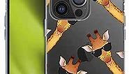 Head Case Designs Giraffe Adorable Animals Soft Gel Case Compatible with Apple iPhone 14 Pro