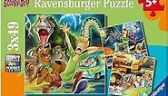 Ravensburger Scooby Doo: Three Night Fright 3 x 49 Piece Jigsaw Puzzle Set for Kids - 05242 - Every Piece is Unique, Pieces Fit Together Perfectly
